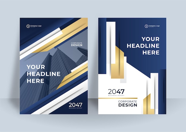 Ontwerpsjabloon voor zakelijke omslag. Modern geometrisch posterontwerp.