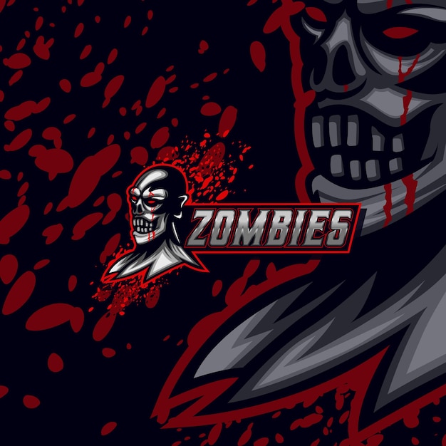 Ontwerpsjabloon voor Zombie Esport-logo
