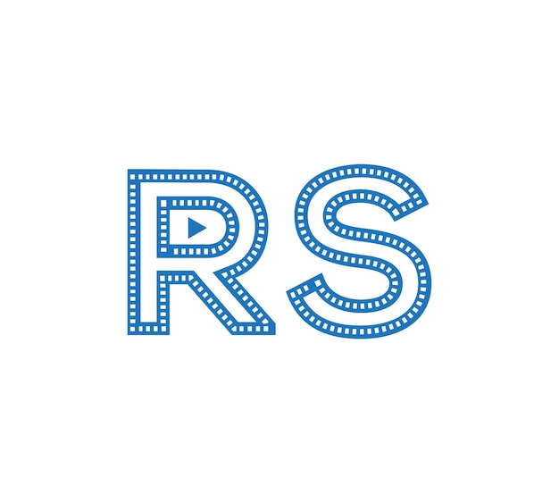 Vector ontwerpvector van het rs-logo