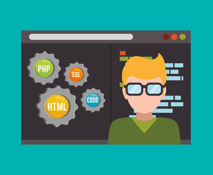 Vector ontwikkel webgevoelig ontwerp