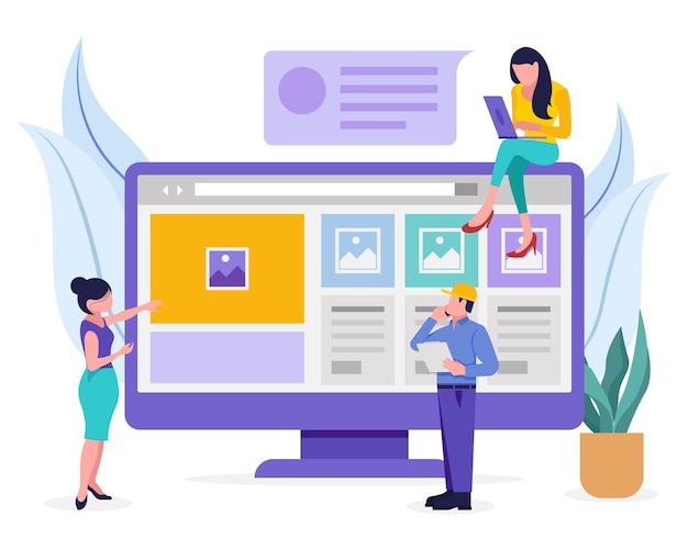 Ontwikkeling Medewerkers die aan de ontwikkeling van websites werken