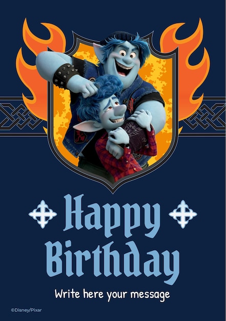 Onward Happy Birthday Card