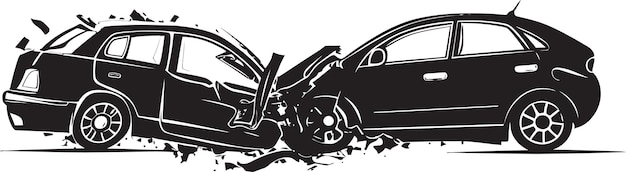 Вектор Ониксовые отражения автомобильной аварии вектор эмблемы аварии антология черная икона автомобильной катастрофы символ