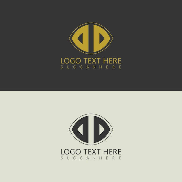 Vector oo letter logo creative design