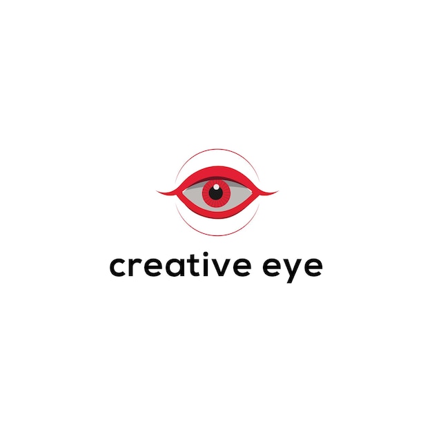 Oog Logo ontwerp vector Media pictogram Creatieve visie Logotype oog vector illustratie ontwerp pictogram