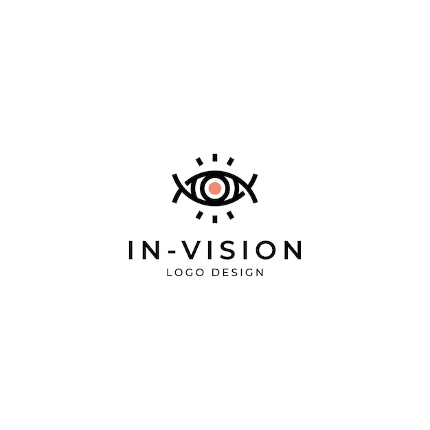 Oog, visie logo ontwerpsjabloon