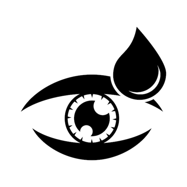 Vector oogdruppels icoon vector illustratie ontwerp sjabloon