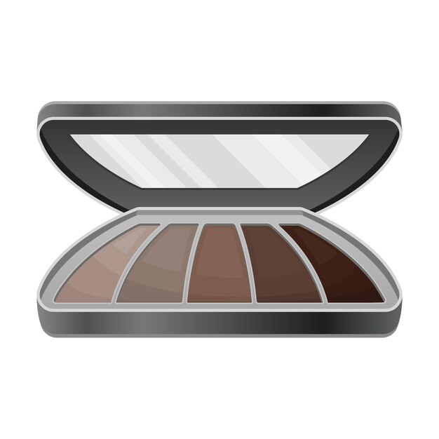 Oogschaduwpalet als decoratieve cosmetica of kleurcosmetica vectorillustratie