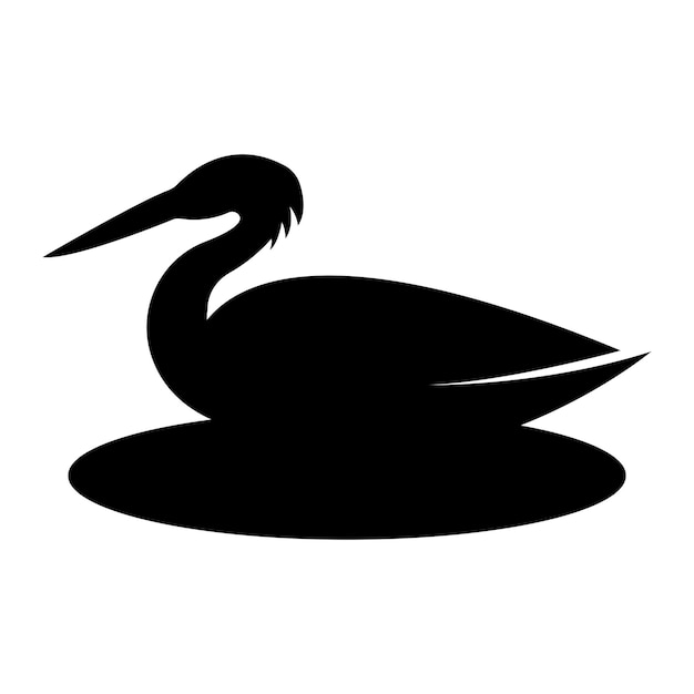 Ooievaar logo iconvector illustratie sjabloonontwerp