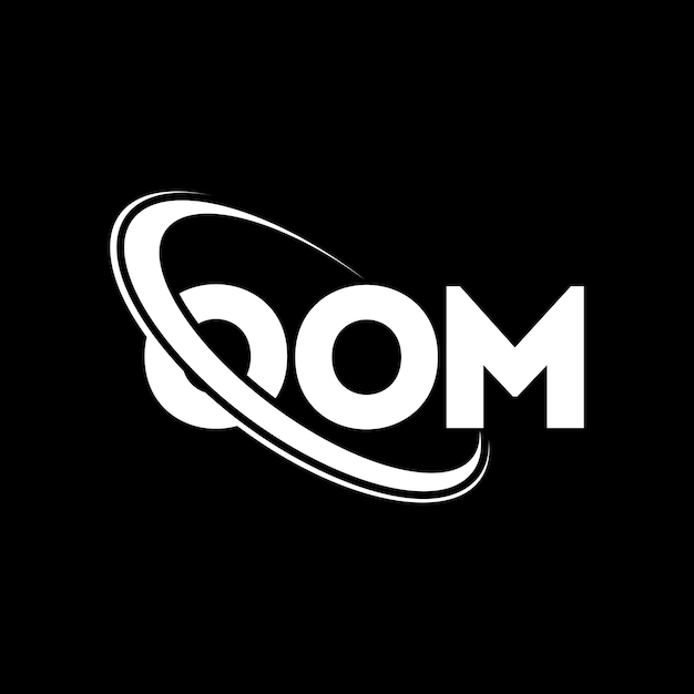 Логотип OOM ООМ буква OOM буква дизайн логотипа Инициалы логотипа OOM, связанные с кругом и заглавными буквами, логотип OOM типография для технологического бизнеса и бренда недвижимости