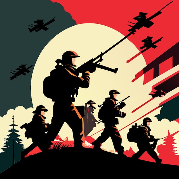 oorlog vector illustratie kunst