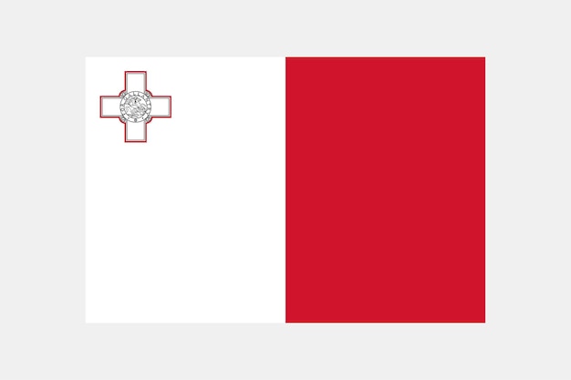 Oorspronkelijke kleur en verhoudingen van de vlag van Malta