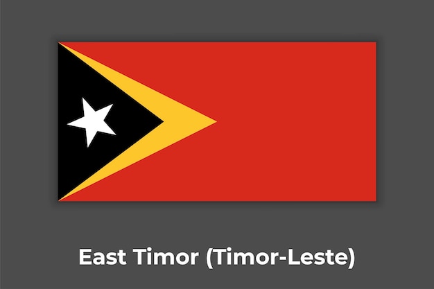 Oost-Timor Timor Leste vlag vlag vector