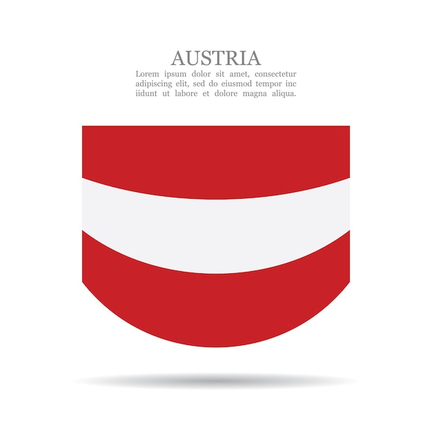 Oostenrijk nationale vlag vector icon