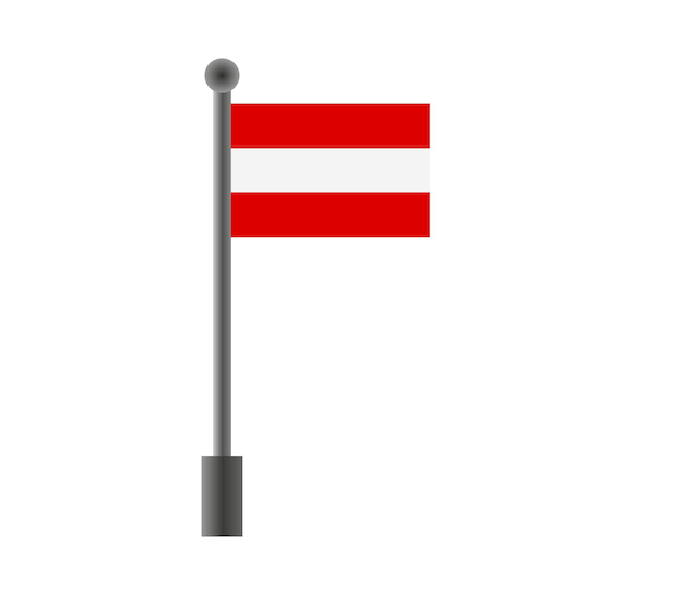 Vector oostenrijkse vlag