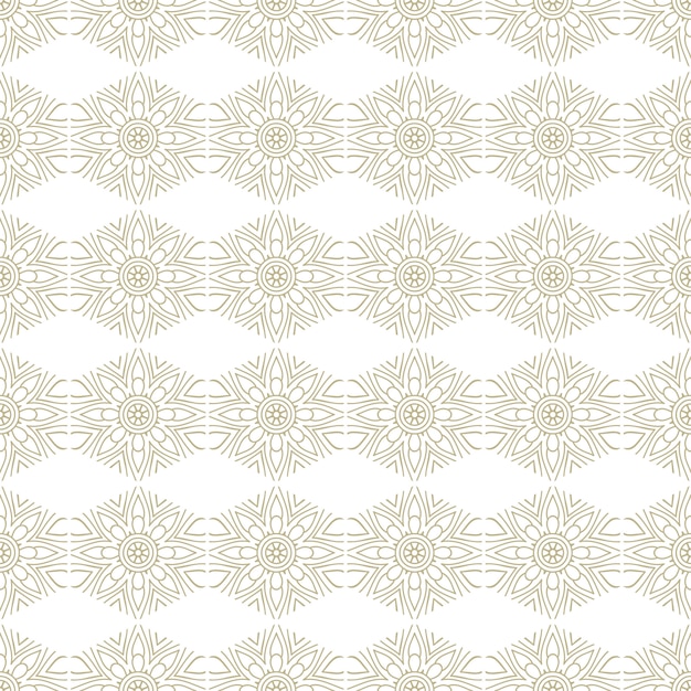 Oosterse en decoratieve naadloze patroon, mandala-stijl