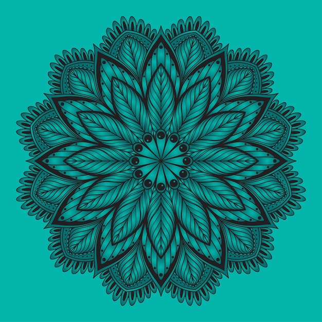 Oosterse mandala Vector ornament sjabloon voor elk oppervlak