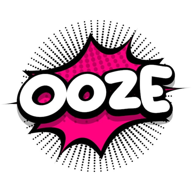 Вектор Векторная иллюстрация пузыря комиксов ooze comic