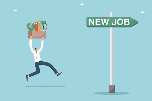 Vector op zoek naar een nieuwe baan of een carrièrepad of een promotieladder voor een nieuwe carrièrevacature