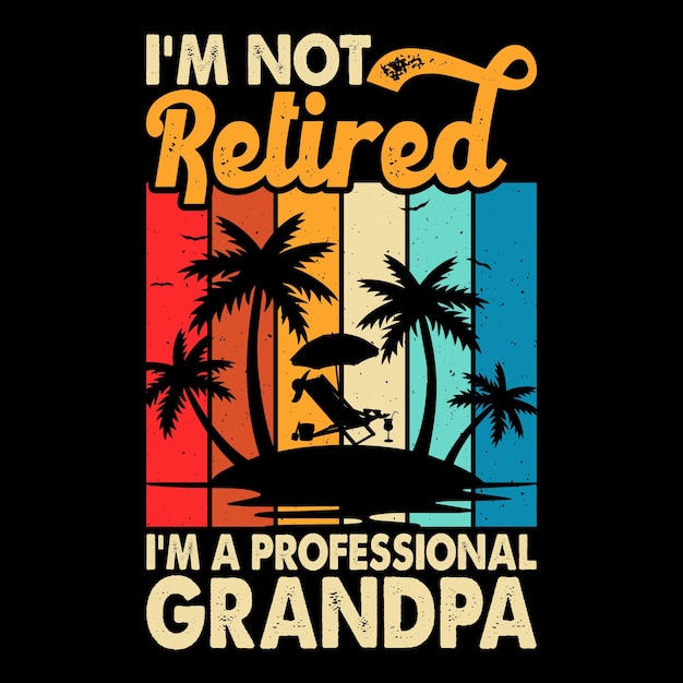 Opa Lover Grappig pensioen Pensioen Retro Vintage Pensioen T-shirt Design