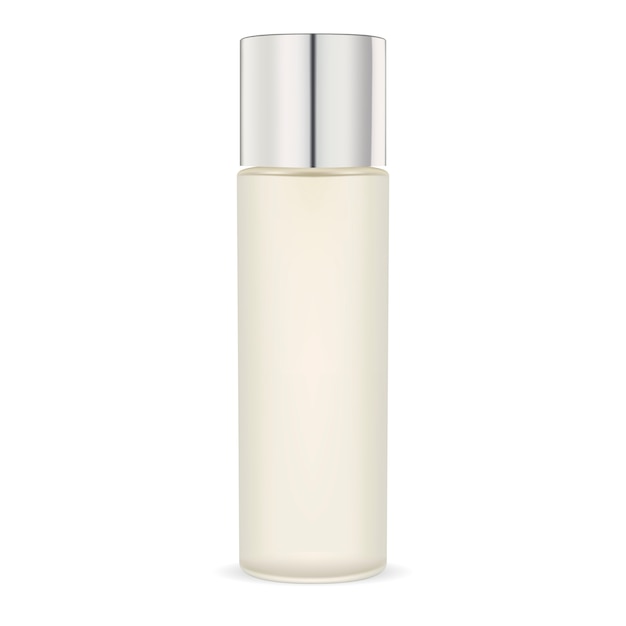 Opaque glass moisturizer cosmetic bottle. Package