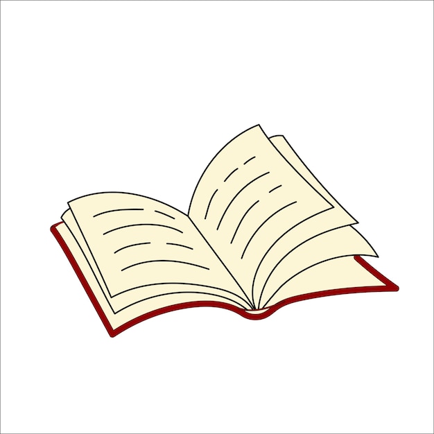 Vector open book clipart book vector