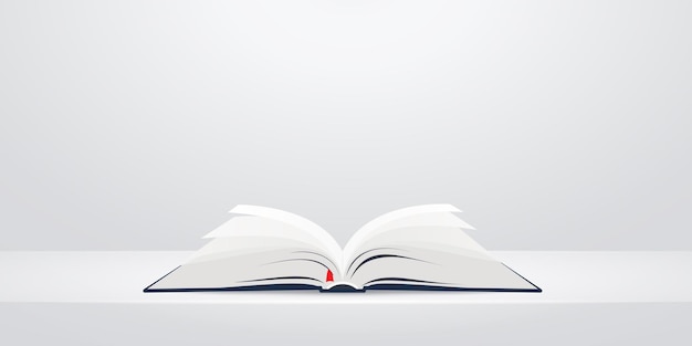 open book close up simple illustration