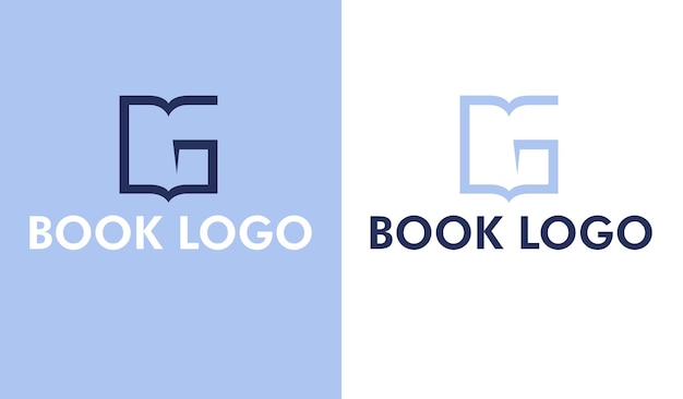 Vector open book education vector logo design book logo design