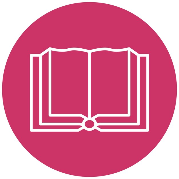 Open Book Icon Style