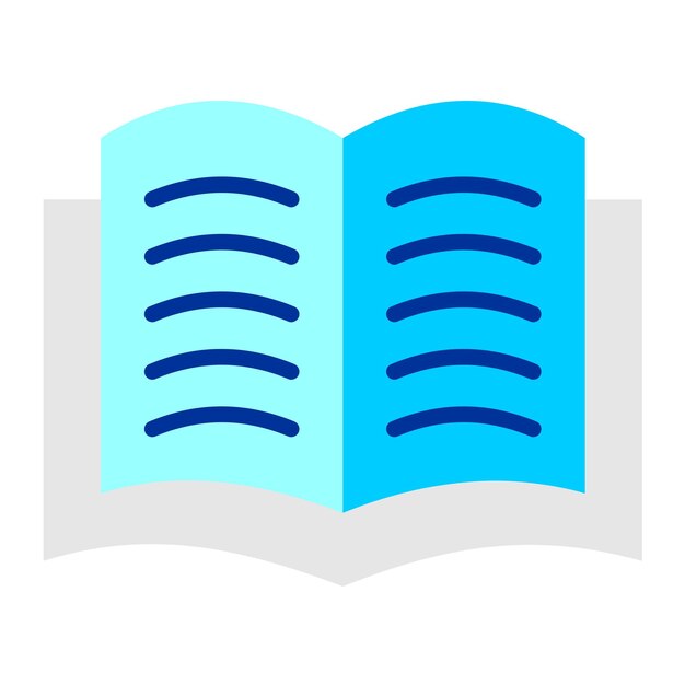 Open Book Icon Style