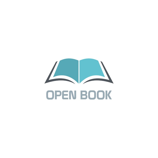 open book icon vector