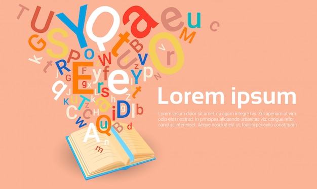 open book library read school education knowledge concept