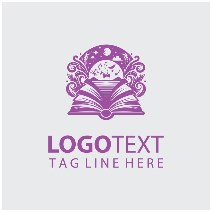 Vector open book logo vector illustrations