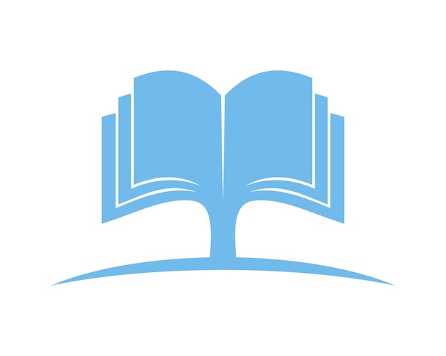 Open book page education logo