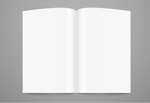 Vector open book page template. ready for a content