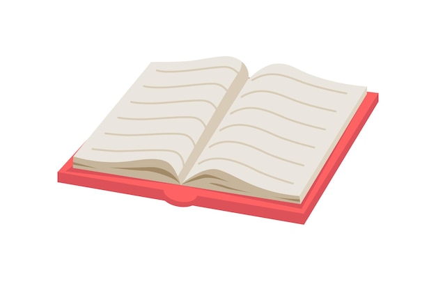 Open book publication or journal in hardcover