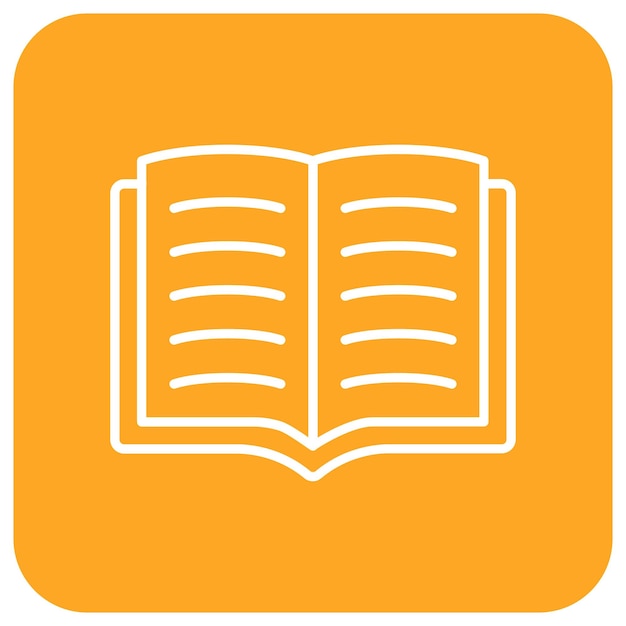 Икона вектора " Откройте книгу " может быть использована для набора икон " Обучение "