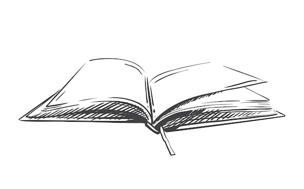 How to Draw an Open Book - DrawingNow