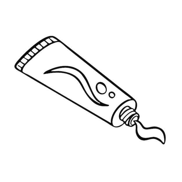 open buis van tandpasta persoonlijke hygiëne illustratie vector