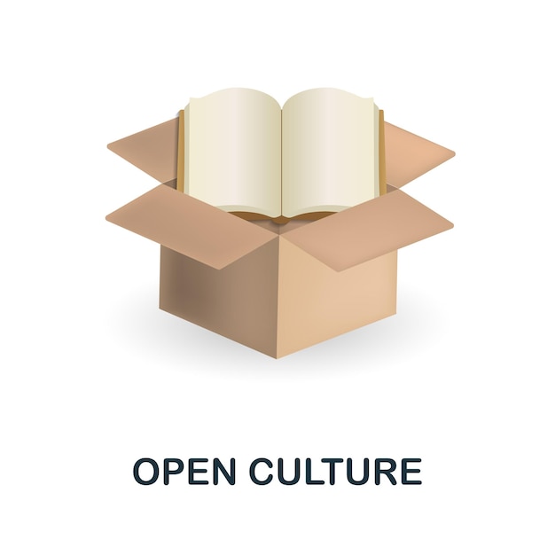 스마트 시티 컬렉션에서 열린 문화 아이콘 3d 그림 웹 디자인 템플릿 infographics 등을 위한 Creative Open Culture 3d 아이콘