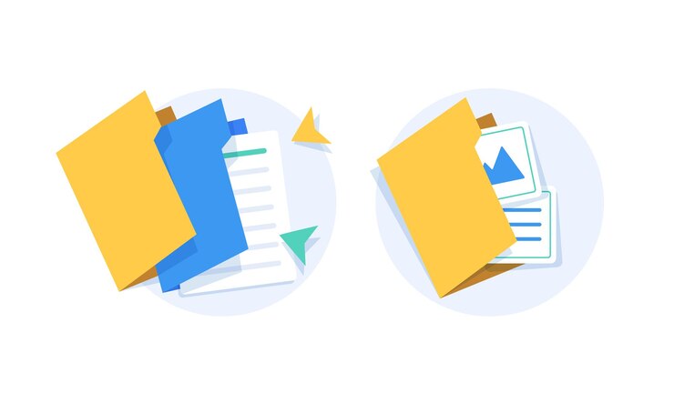 Vector フォルダーを開くicondocumentsドキュメント保護の概念を持つフォルダー