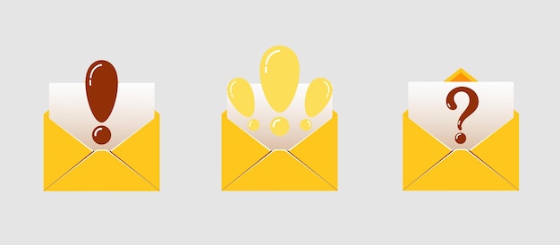 open mail envelop icon set met marker nieuw bericht