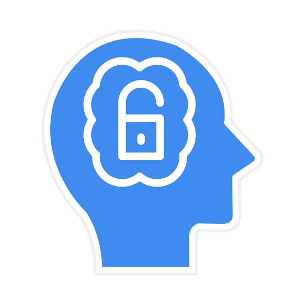 Vector open mindedness icon vector image can be used for personality traits