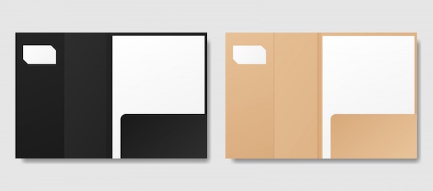 Open paper folders 