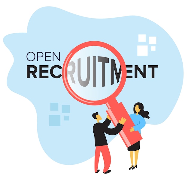 Open Recruitment Vector Design 101