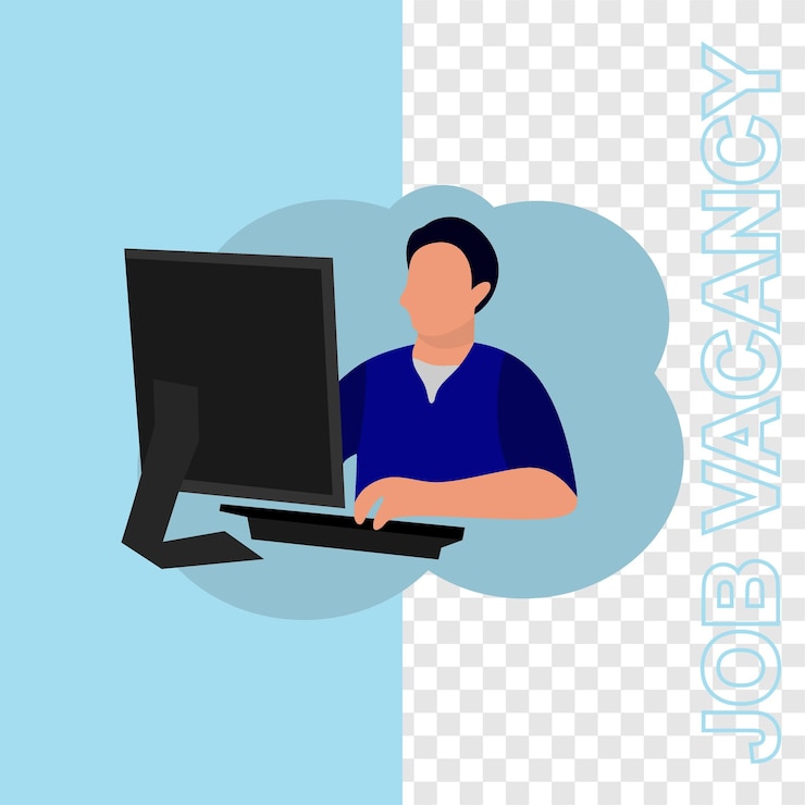 Vector open rectruitment job vacancy template post