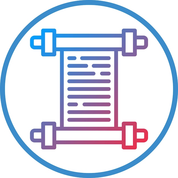 Open scroll icoon stijl