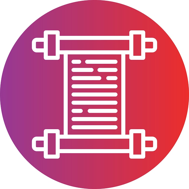 Open scroll icoon stijl