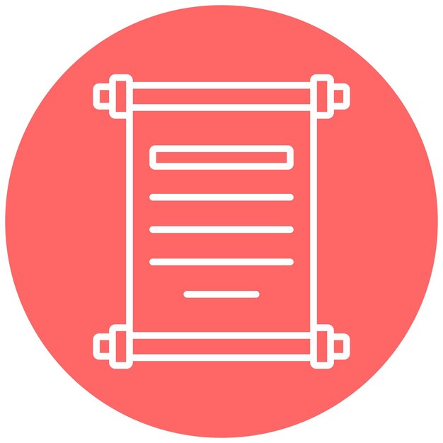 Open scroll icoon stijl