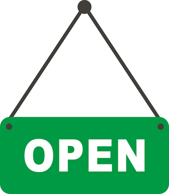 Open sign board